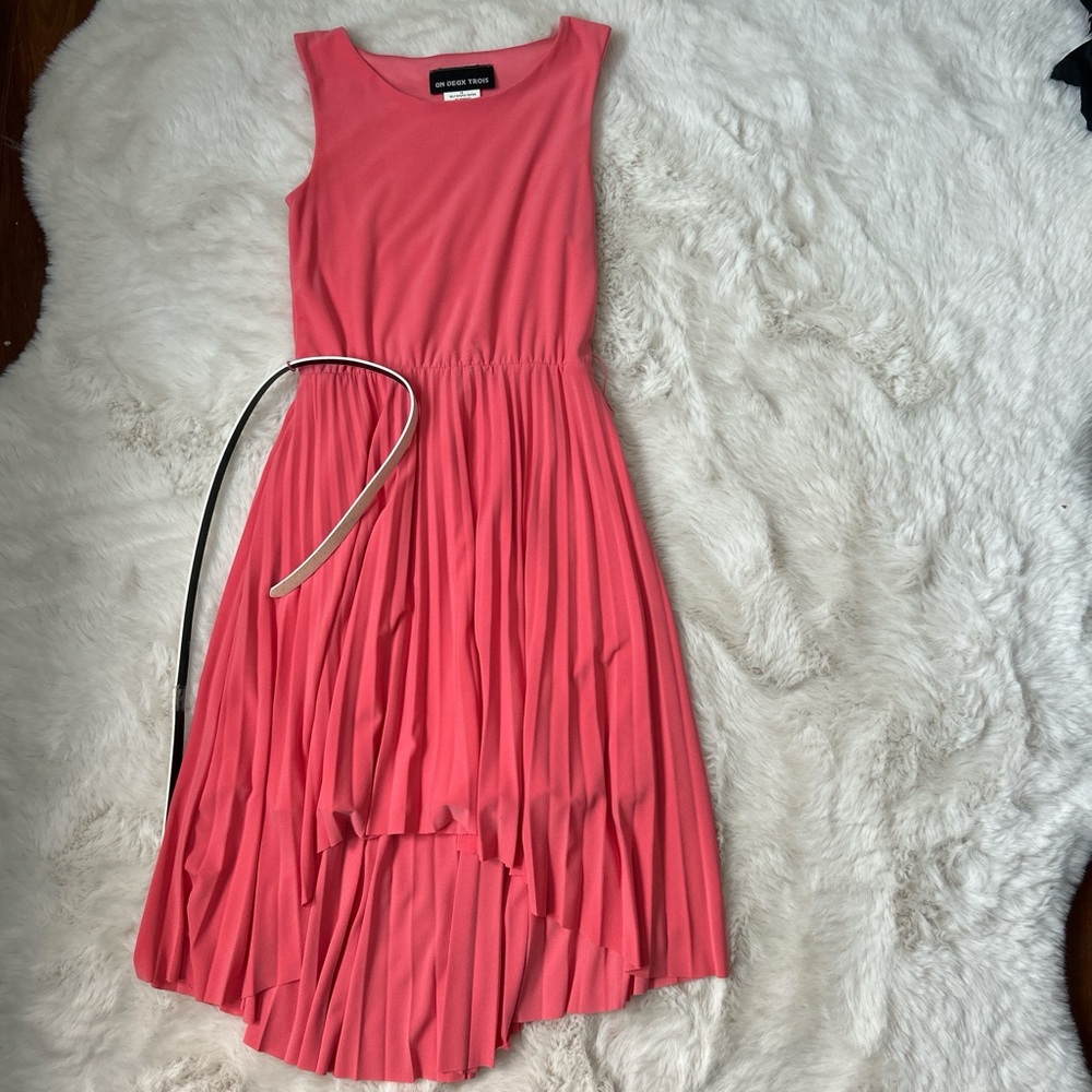 Coral pink dress